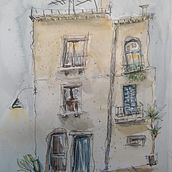 My project : Entre chien et loup...between dog and wolf in Italy!. Sketching, Drawing, Architectural Illustration, Sketchbook & Ink Illustration project by annelaure_pablo - 10.08.2022