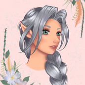 Mi proyecto del curso: Retrato de personajes femeninos con Procreate. Traditional illustration, Digital Illustration, and Digital Drawing project by daniela_medina_ojeda - 10.09.2022