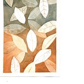 Negetive watercolor - leaves. Watercolor Painting project by jolyaube - 10.10.2022