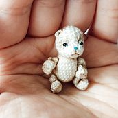 OOAK Micro Bears. Arts, Crafts, Crochet, Knitting, To, Design, Art To, and s project by Polisha ART - 10.10.2022