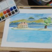 Meu projeto do curso: Caderno de viagem em aquarela. Traditional illustration, Watercolor Painting, Architectural Illustration, and Sketchbook project by Jose Carlos Mendoza Oropeza - 10.09.2022