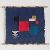 My project for course: Introduction to Frame Loom Tapestry. Accessor, Design, Decoration, Fiber Arts, Weaving, and Textile Design project by Ioana Jimborean - 10.10.2022