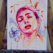 Mi proyecto del curso: Retrato experimental: fusiona óleo, acrílico y pintura en spray . Artes plásticas, Pintura, Pintura Acrílica, e Pintura a óleo projeto de castrillonleyva - 08.06.2022