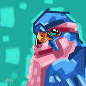 My project for course: Stylized Acrylic Painting: Explore Color and Shape. Projekt z dziedziny Malarstwo akr, lowe i  Malarstwo użytkownika aoifacreates - 12.10.2022