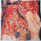 Klimt. Embroider, Arts, Crafts, and Fine Arts project by Davinia Martínez Alcocer - 10.12.2022