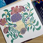 My project for course: Floral Illustration with Gouache Paint. Een project van Digitale illustratie,  Botanische illustratie y Schilderen met gouache van Guadalupe Manrique - 13.10.2022