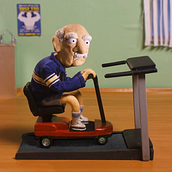 Golden Gym. Animation, Art Direction, Character Design, Sculpture, Film, Stop Motion, and Character Animation project by Tamir Aharoni - 10.13.2022