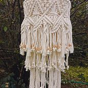 Mi proyecto del curso: iseño de lámparas en macramé. Arts, Crafts, Interior Decoration, Fiber Arts, Textile Design, and Macramé project by Monica Perazzo - 07.29.2022