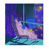 City lights. Traditional illustration, Digital Illustration, Digital Drawing, and Narrative project by Berna Eyuboglu - 10.08.2022