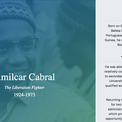 Tribute Page Amilcar Cabral. Un proyecto de Diseño Web y Desarrollo Web de Mário Cardoso - 14.10.2022