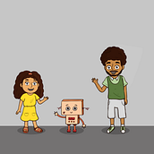 Helena and the robot . Design de caractere, Animație de caractere, Desen și Animație de Maria Eduarda Bastos Espínola - 10.12.2022