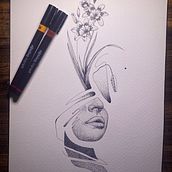 Mi proyecto del curso: Diseño de tatuajes Blackwork. Un proyecto de Ilustración tradicional, Ilustración digital y Diseño de tatuajes de Miguel Vanegas - 11.10.2022