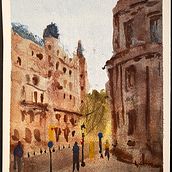 Barcelona. Fine Arts, Watercolor Painting, and Architectural Illustration project by Miguel Sousa - 10.13.2022