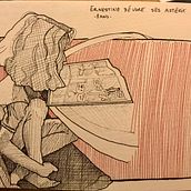 Mon projet du cours : Carnet de croquis : illustrez vos expériences personnelles. Un proyecto de Ilustración tradicional, Bocetado, Dibujo, Sketchbook e Ilustración con tinta de marie_lapprend - 15.10.2022
