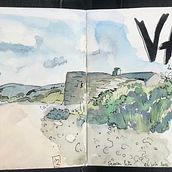 Mon projet du cours : Carnet de voyage à l’aquarelle. Un proyecto de Ilustración tradicional, Pintura a la acuarela, Ilustración arquitectónica y Sketchbook de marie_lapprend - 15.10.2022