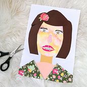 Mon projet du cours : Illustration d’histoires avec du papier - Autoportrait . Ilustrasi tradisional, Kolase, Kerajinan Kertas, Ilustrasi Anak-Anak, Berkreasi dengan Anak-Anak, Dan Narasi proyek oleh audrey_gravelat - 10.15.2022