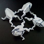 Senbon-kaeru Orikata. Un proyecto de Artesanía, Diseño de jo, as, Escultura y Papercraft de Kim Peterson - 15.10.2022