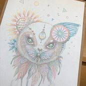 llustration surréaliste inspirée par la nature. Traditional illustration, Pencil Drawing, Drawing, Artistic Drawing, Naturalistic Illustration, and Colored Pencil Drawing project by yonnet_barbara - 10.15.2022