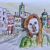 Mein Abschlussprojekt für den Kurs: Aquarellsketching: Drück deine Ideen aus . Un proyecto de Ilustración tradicional, Bocetado, Creatividad, Dibujo, Pintura a la acuarela y Sketchbook de Ute Schönerstedt - 15.10.2022