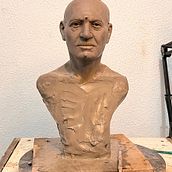 Meu projeto do curso: Retrato em argila: modelagem de rosto em escala real. Fine Arts, and Sculpture project by Andre Freire - 09.15.2022