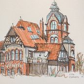 Villa. Un projet de Illustration traditionnelle de Kirsten - 16.10.2022