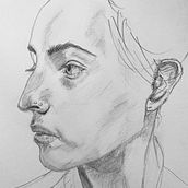 My project for course: Portrait Sketchbooking: Explore the Human Face. Sketching, Drawing, Portrait Drawing, Artistic Drawing, and Sketchbook project by angelawillis22 - 10.09.2022