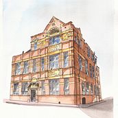 My project for course: Architectural Sketching with Watercolor and Ink. Traditional illustration, and Watercolor Painting project by george_rouse - 10.16.2022