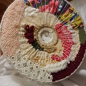 Mon projet du cours : Création d’une suspension lumineuse tissée. Arts, Crafts, Interior Decoration, Fiber Arts, and Weaving project by hortense.morel - 10.16.2022