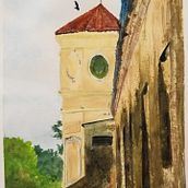 Mi proyecto del curso: Representación arquitectónica en acuarela. Traditional illustration, Sketching, Drawing, Watercolor Painting, Architectural Illustration, and Sketchbook project by Ana Brenda Salgado - 10.11.2022