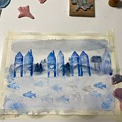Mi proyecto del curso: Creación de sellos para composiciones ilustradas. Traditional illustration, Arts, Crafts, Fine Arts, and Printing project by Rina Melconian - 10.18.2022