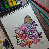 Mi proyecto del curso: Creación de paletas de color con acuarela. Traditional illustration, Fine Arts, Painting, Watercolor Painting, and Color Theor project by Alexandra Vera Coronel - 10.18.2022