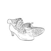 Zapatos en la Fogata. Een project van Traditionele illustratie, Digitale illustratie,  Artistieke tekening, Digitale tekening y Redactionele illustratie van Rita Isabel Lino Barros - 07.10.2022