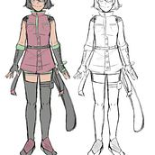 Concept art de personagem. Een project van Traditionele illustratie,  Ontwerp y Ontwerp van personages van Shaira Nunes - 16.10.2022