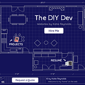 Portfolio Website: The DIY Dev Ein Projekt aus dem Bereich Webdesign, Webentwicklung und Architektur von Katie - 11.10.2022
