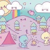 My project for course: Designing Kawaii Worlds: Spread Joy Through Illustration. Projekt z dziedziny Projektowanie postaci, Ilustracja c, frowa i Manga użytkownika Debi - 17.10.2022