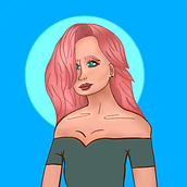 My project for course: Female Character Portraits in Procreate. Een project van Traditionele illustratie, Digitale illustratie y Digitale tekening van marie_1593 - 18.10.2022