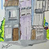 Architectural Sketching. Traditional illustration, Architecture, Fine Arts, Social Media, Sketching, Creativit, Pencil Drawing, Drawing, Watercolor Painting, DIY, Architectural Illustration, Sketchbook & Ink Illustration project by Alexander Calderon - 10.19.2022