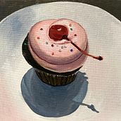 Cupcake Painting. Projekt z dziedziny Malarstwo olejowe użytkownika Jessica Brackett - 10.10.2022