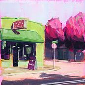 My project for course: Gouache Painting of Urban Landscapes. Un proyecto de Ilustración tradicional, Pintura y Pintura gouache de amy_28 - 20.10.2022