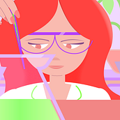 " The Chemist" - My project for course: Vectorial Animation Frame by Frame Style with After Effects . % emanuele_borasco tarafından hazırlanan Animas, on, 2D Animas, Ve on projesi - 10.13.2022