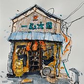 Mein Abschlussprojekt für den Kurs: Expressive Architekturskizzen mit Markern. Sketching, Drawing, Architectural Illustration, Sketchbook & Ink Illustration project by jonas_greve - 10.20.2022