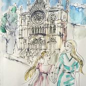 NYC Illustrations by Anna Nadler. Traditional illustration project by annanadlerart - 10.20.2022