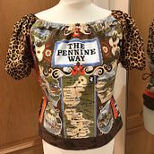 Tea towel to summer top - England themed Part 1. Fashion Design, Sewing, Upc, cling, Patternmaking, and Dressmaking project by tess - 10.20.2022