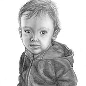 Small scale graphite pencil portrait. Traditional illustration project by Guylaine - 10.20.2022