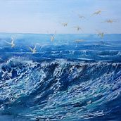 Completed Art works - Ocean Blue Ein Projekt aus dem Bereich Bildende Künste von Lena Dalton - 20.10.2022