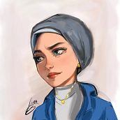 Digital portraits. Traditional illustration project by Lama Bayoun - 10.09.2022