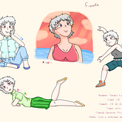 Mi proyecto del curso: Creación de personajes manga. Un proyecto de Ilustración tradicional, Diseño de personajes, Cómic y Manga de fiorella mois albor quintero - 21.10.2022