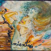 Surfeando pensamientos . Un progetto di Illustrazione tradizionale di marioestela98 - 21.10.2022