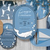 Sailboat_Wedding Invitation Ein Projekt aus dem Bereich Events, Grafikdesign, Briefpapier-Design, Br und ing und Identität von Roberta Russo - 31.10.2022