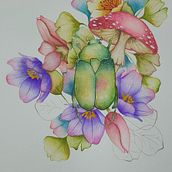 Mi proyecto del curso: Dibujo y composición naturalista en acuarela . Ilustrație tradițională, Desen, Pictură în acuarelă & Ilustrație naturalistă de yamile_76 - 10.22.2022